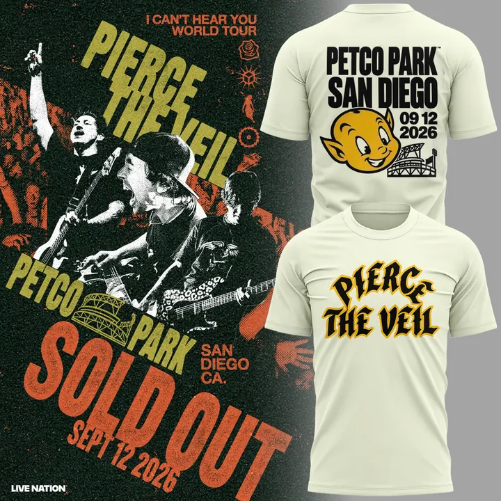 02.Pierce The Veil x San Diego Padres T-shirt