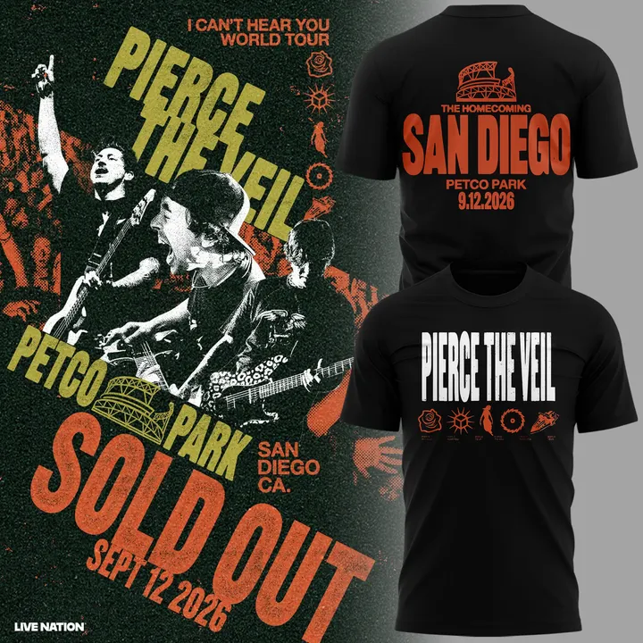 03.Pierce The Veil x San Diego Padres T-shirt