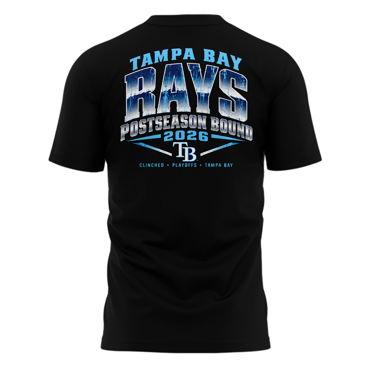 Tampa Bay Rays Black Postseason T-Shirt