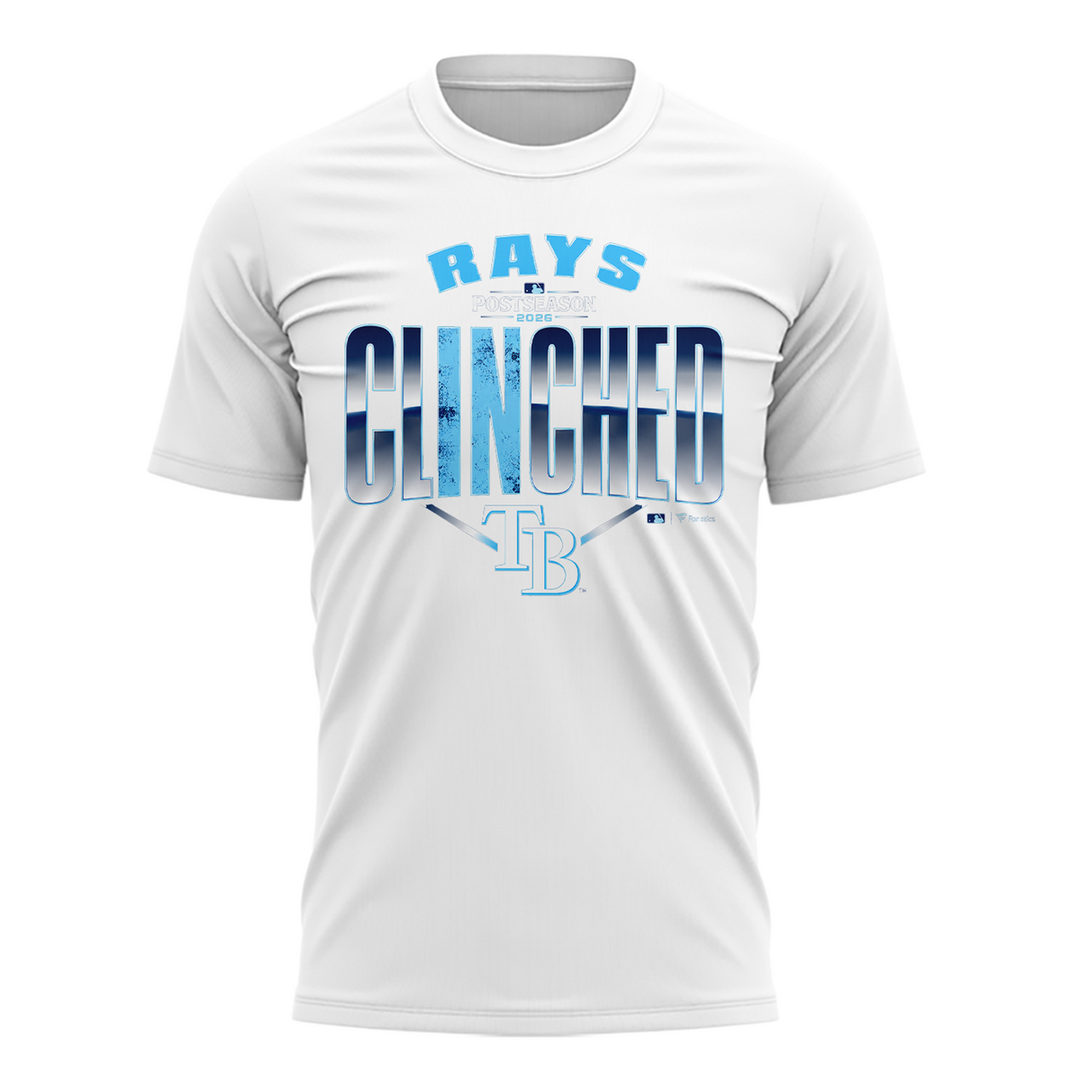 Tampa Bay Rays White Postseason T-Shirt