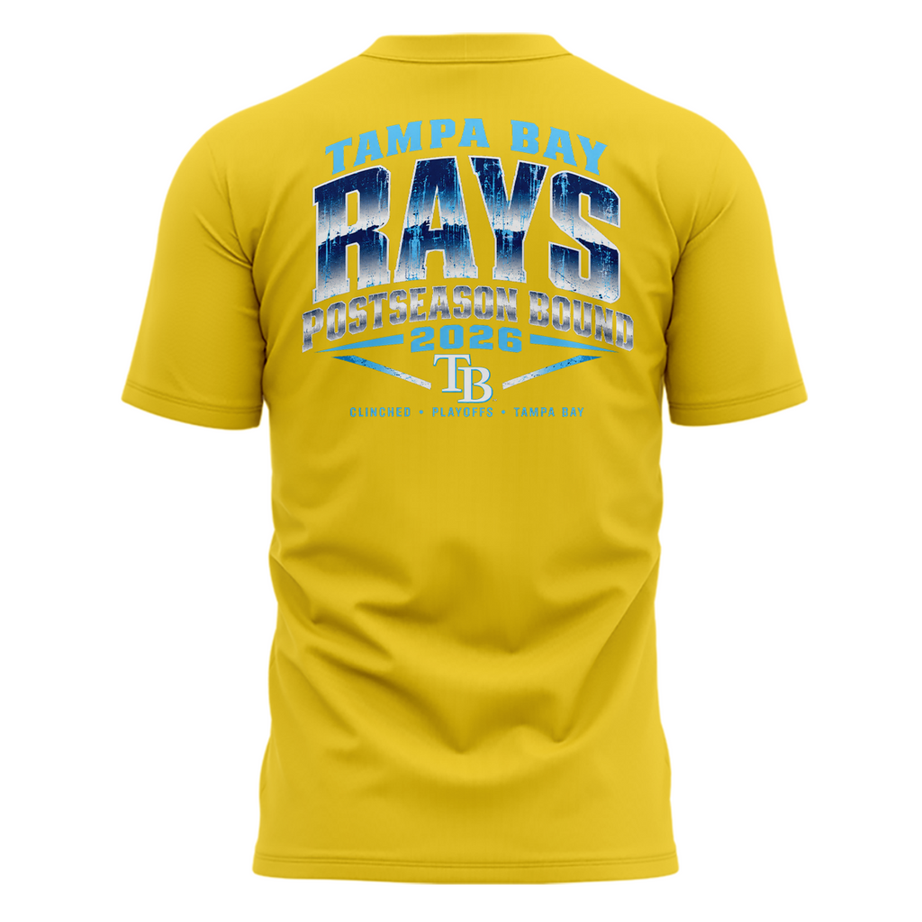 Tampa Bay Rays Yellow Postseason T-Shirt