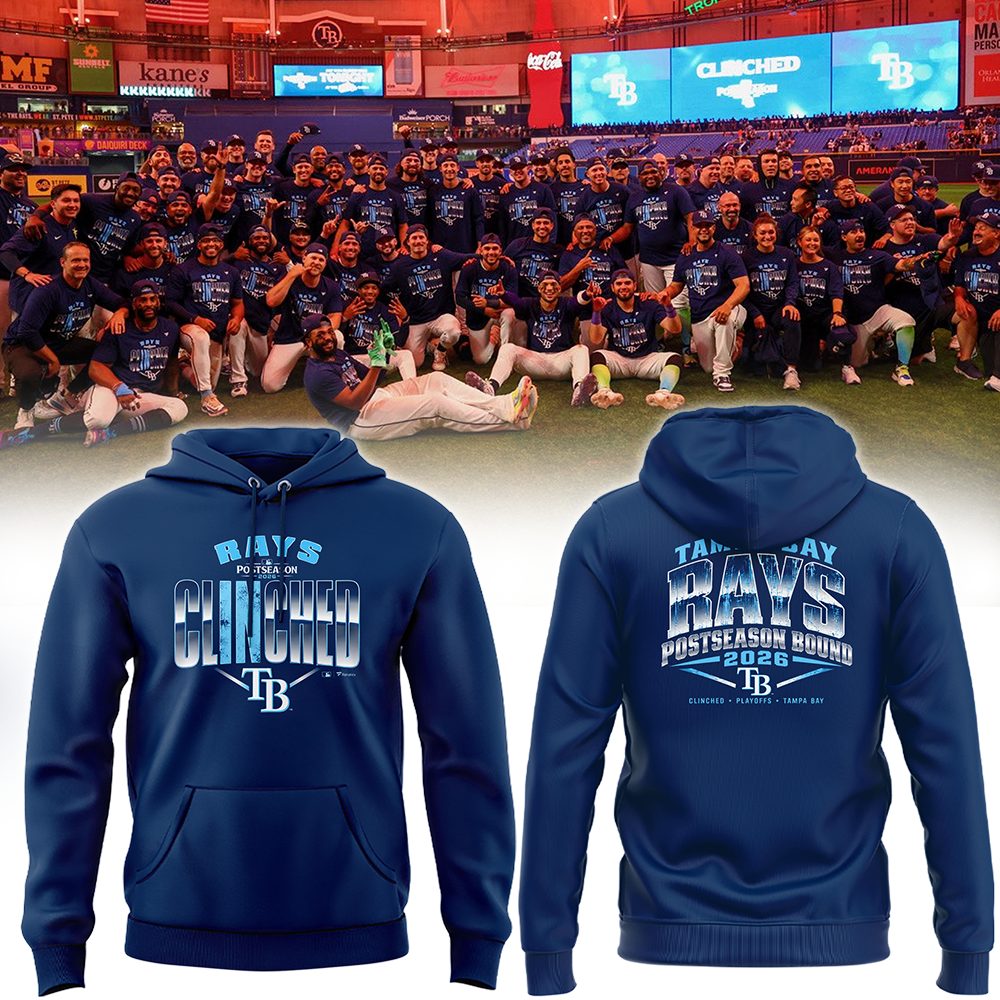 Tampa Bay Rays Navy 2026 Postseason Hoodie