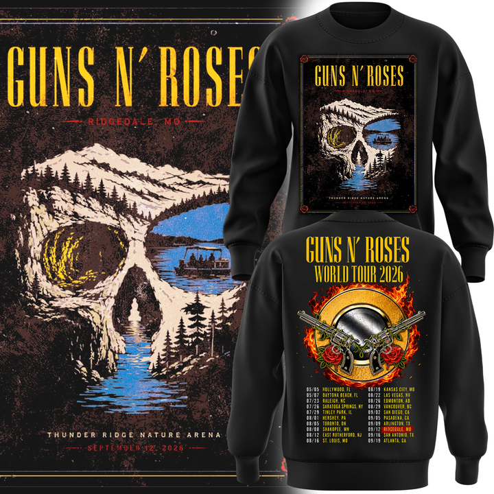 Guns N’ Roses Ridgedale MO 2026 Tour Limited Edition sweat