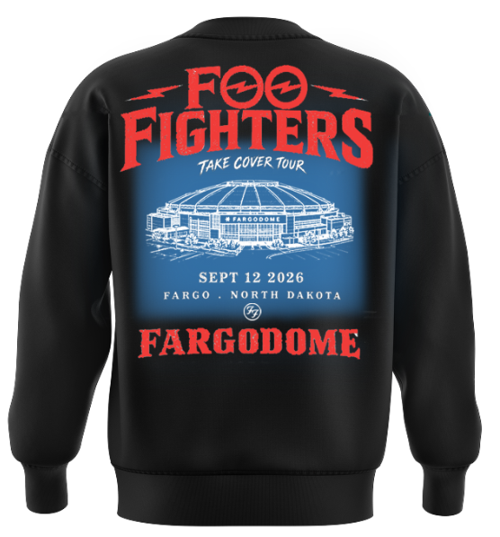 Foo Fighters Take Cover FargoDome 2026 Limited Edition Sweat