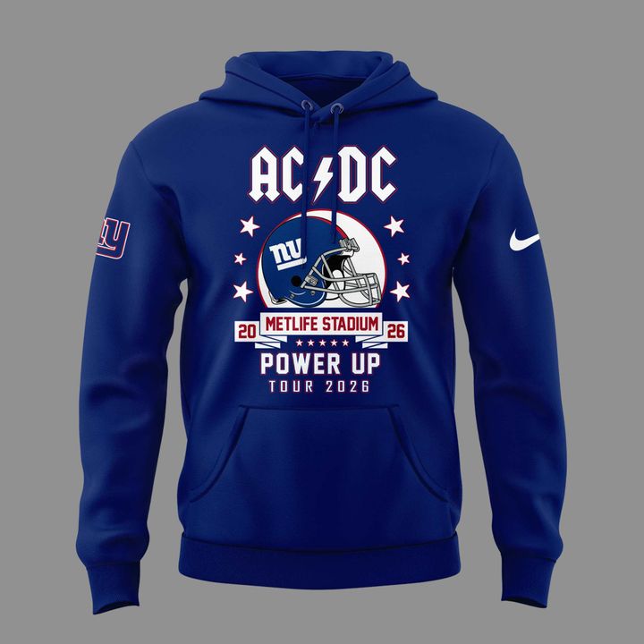 01.16. Special AC/DC x New York Giants - POWER UP TOUR 2026 Hoodie