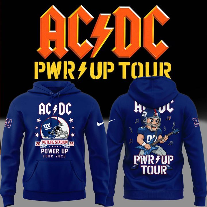 01.16. Special AC/DC x New York Giants - POWER UP TOUR 2026 Hoodie