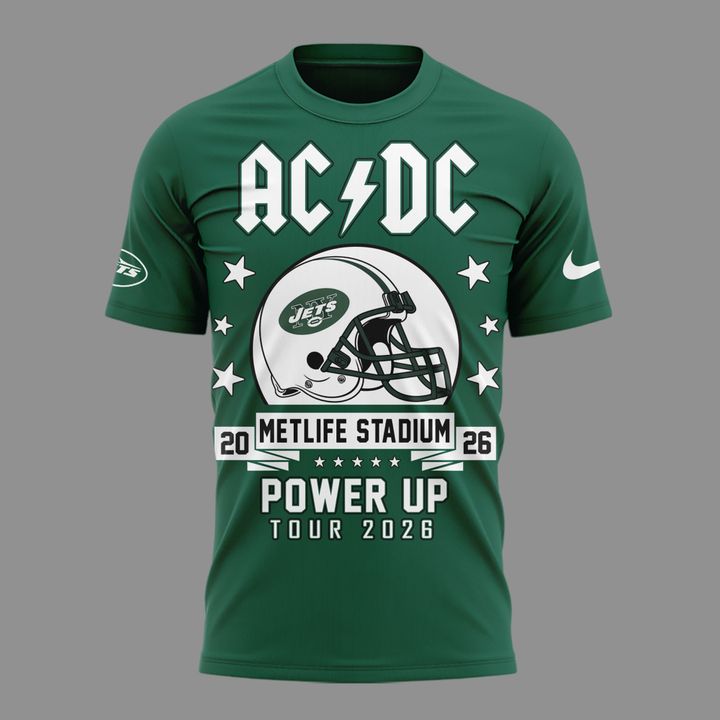 01. Perfect Shirt AC/DC x New York Jets - POWER UP TOUR 2026 T-Shirt