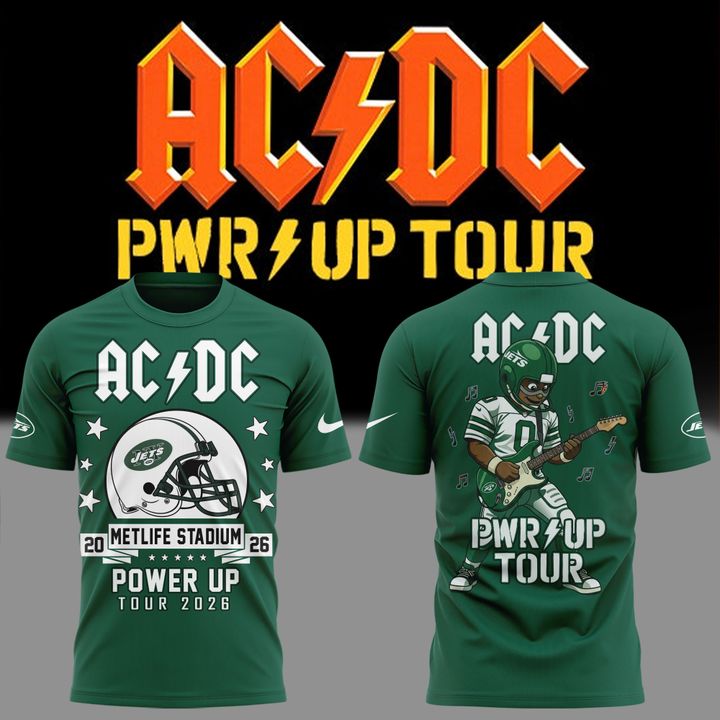 01. Perfect Shirt AC/DC x New York Jets - POWER UP TOUR 2026 T-Shirt