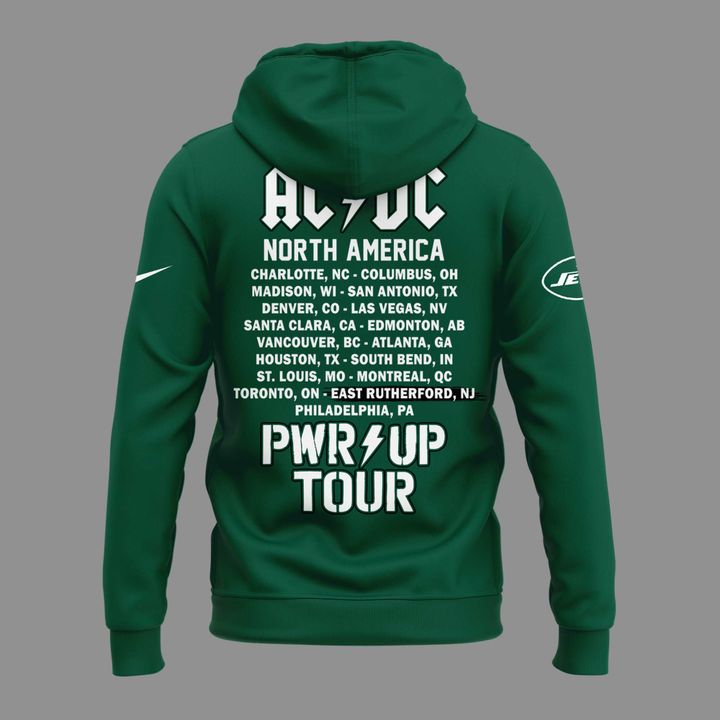 01.06. Limited Edition AC/DC x New York Jets - POWER UP TOUR 2026 Hoodie
