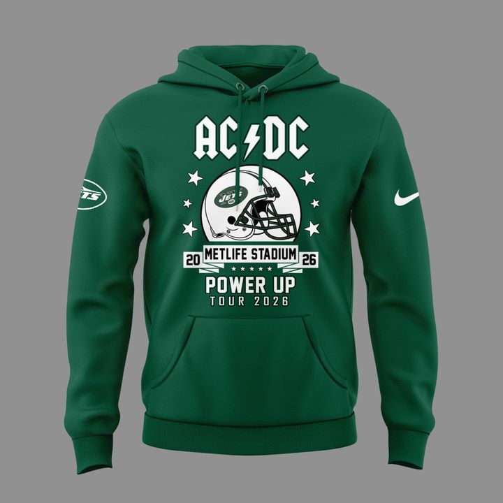 01.16. Special AC/DC x New York Jets - POWER UP TOUR 2026 Hoodie