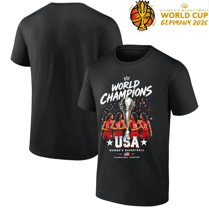 12. Special 2026 USA Champion - FIBA Women's Basketball World Cup Champion T-Shirt
