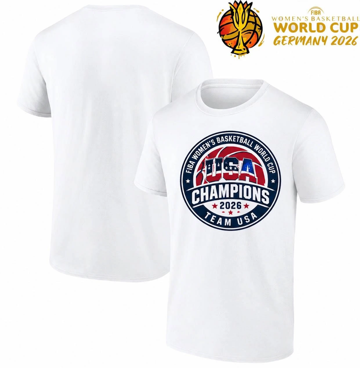 30. FIBA Womens Basketball World Cup USA Champions 2026 Team USA T-Shirt