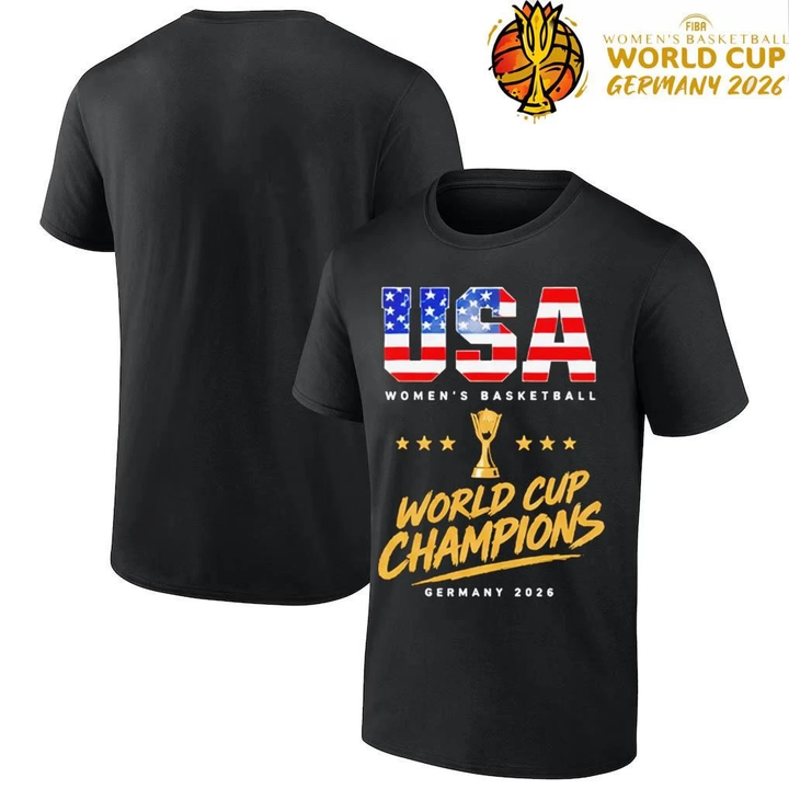 03. Black Shirt USA Team Champion FIBA Women’s Basketball World Cup Finals T-Shirt
