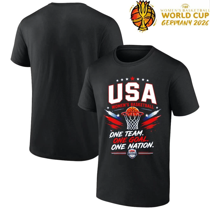 20. USA Basketball One Team One Goal One Nation FIBA Women’s Basketball World Cup T-Shirt
