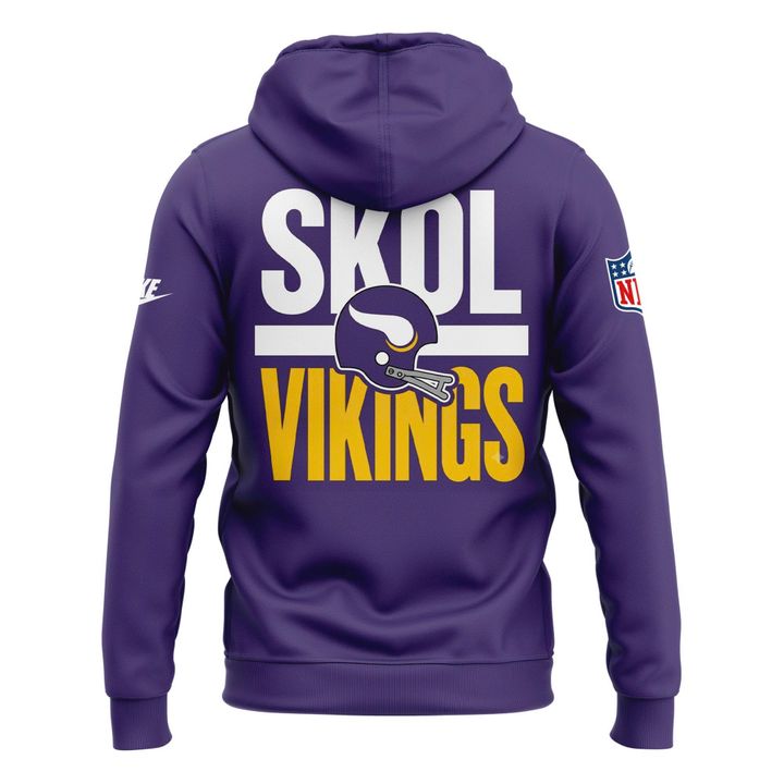 Unisex Purple Dynasty Minnesota Vikings 2026 Throwback "Skol Vkings" Hoodie
