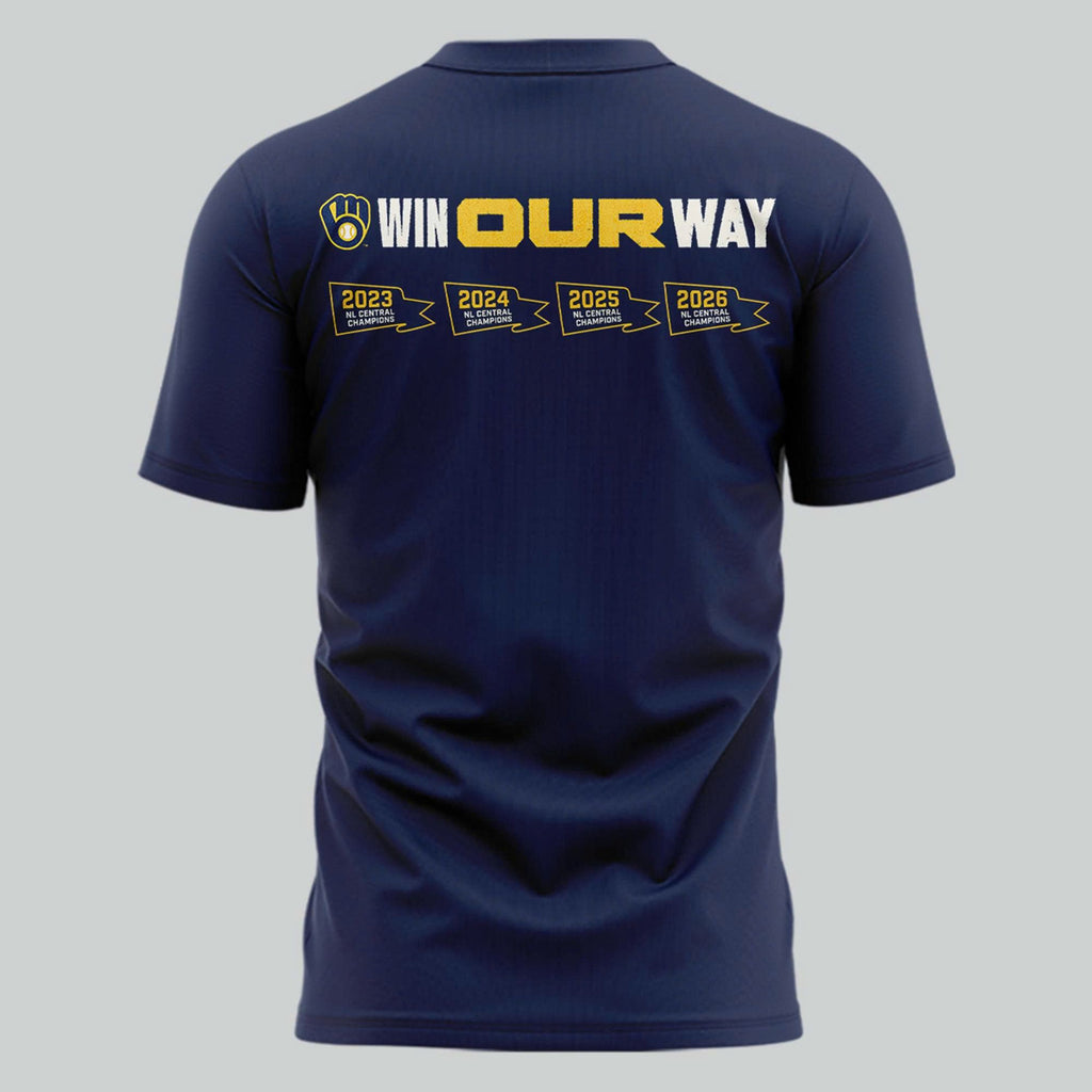 Milwaukee Brewers 2026 NL Central Division Champions T-Shirt