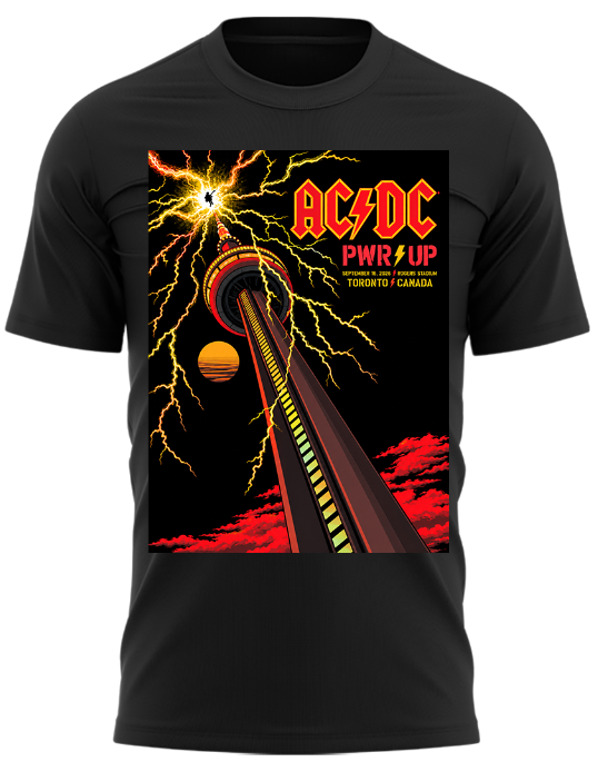 AC/DC Rogers Stadium Toronto 2026 PWR UP Tour Exclusive T-Shirt
