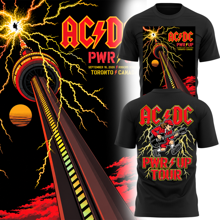 AC/DC Rogers Stadium Toronto 2026 PWR UP Tour Exclusive T-Shirt