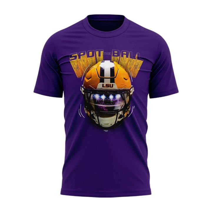 Special 2026 LSU Football "Spot the Ball" Purple T-Shirt