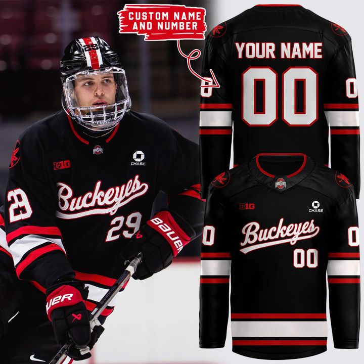 Special 2026 Ohio State Men's Hockey Black Jersey