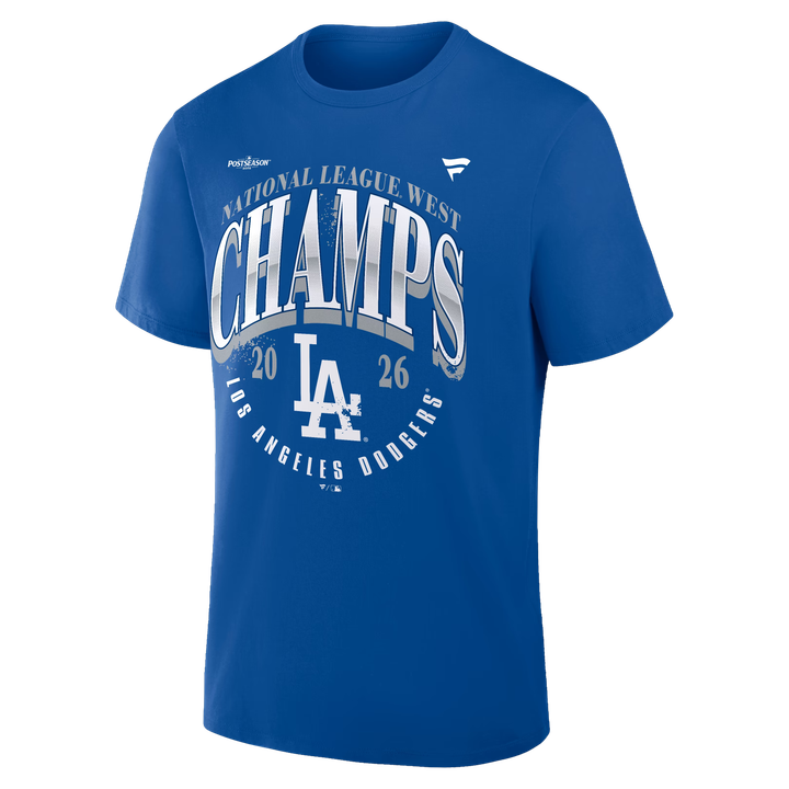 Los Angeles Dodgers Fanatics 2026 NL West Division Champions Locker Room T-Shirt - Royal