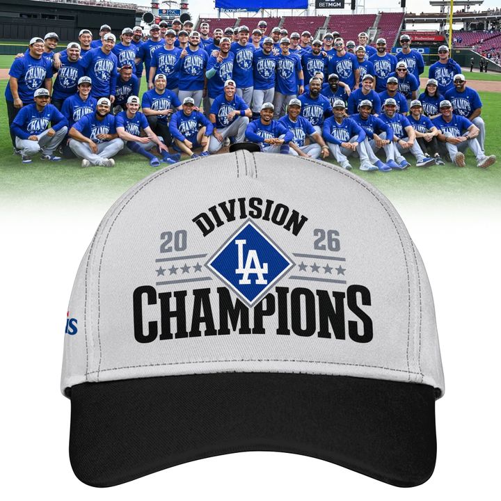 2. Los Angeles Dodgers Fanatics 2026 NL West Division Champions Locker Room T-Shirt - Royal