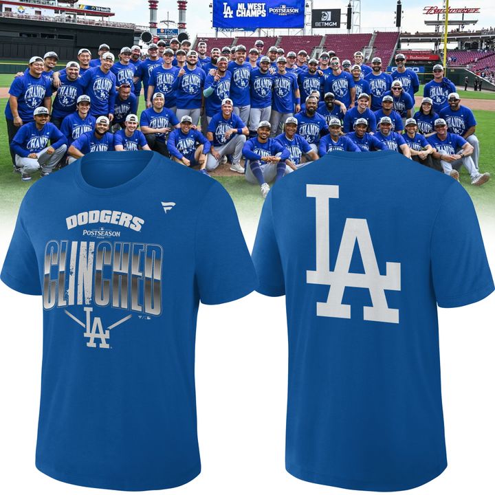 2. Los Angeles Dodgers Fanatics 2026 Postseason Locker Room T-Shirt - Royal