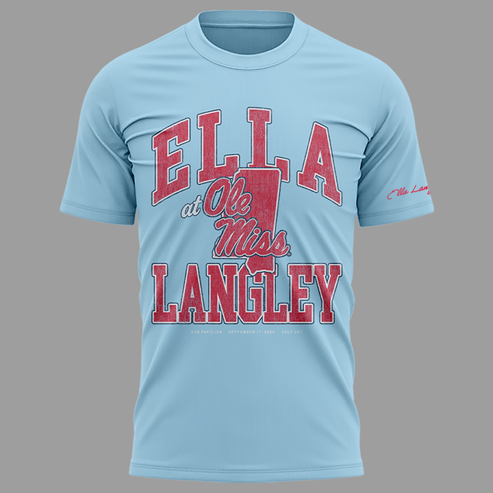 01.Ole Miss Rebels x Ella Langley-The Dandelion Tour 2026 T-shirt