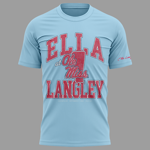 01.Ole Miss Rebels x Ella Langley-The Dandelion Tour 2026 T-shirt
