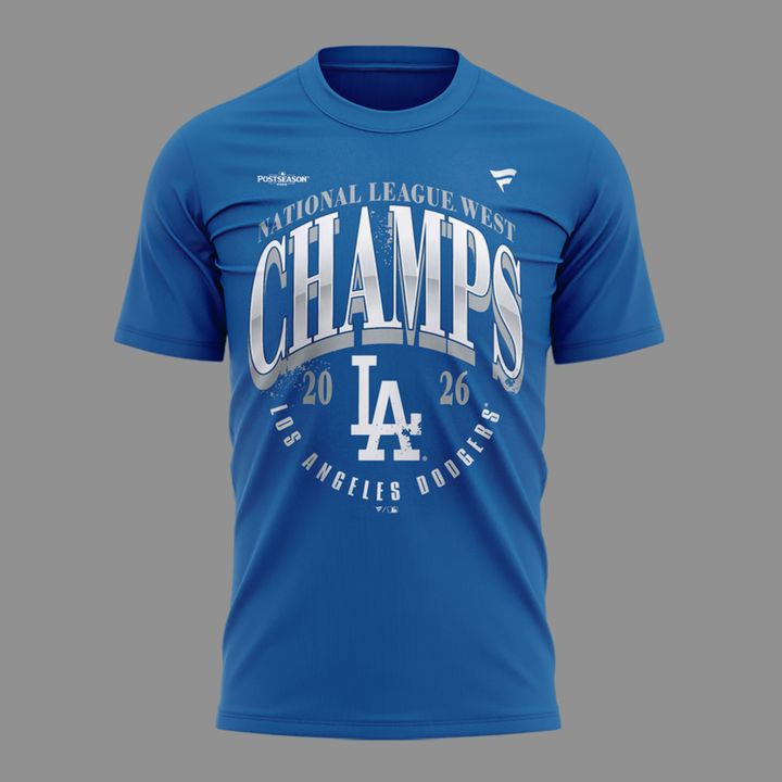 27. Perfect Shirt Los Angeles Dodgers NL West Division Champions 2026 T-Shirt