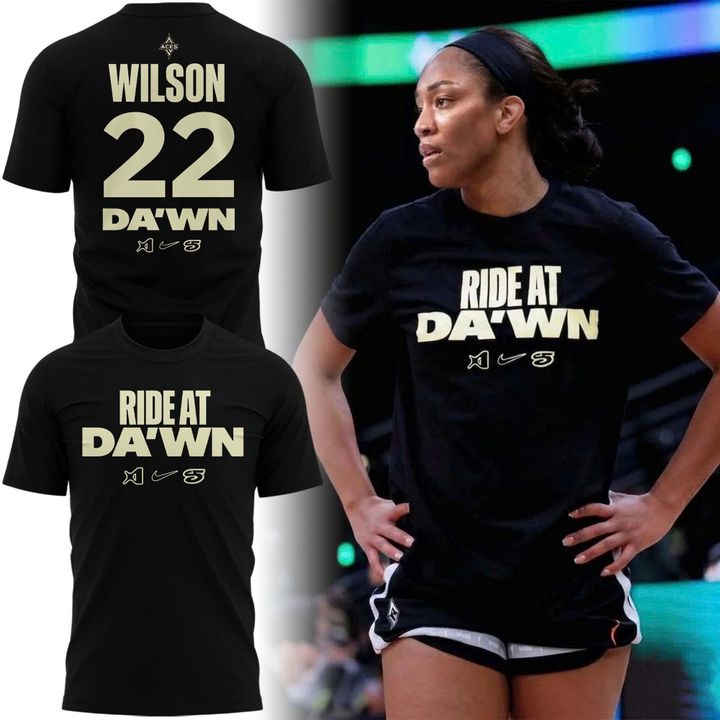 Limited Edition 2026 Las Vegas Aces A'ja's "Ride at Da'wn" T-Shirt