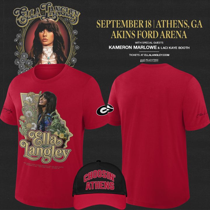 8. Georgia Bulldogs - Ella Langley SEPTEMBER 18 | ATHENS, GA - AKINS FORD ARENA - SOLD OUT T-Shirt - Red