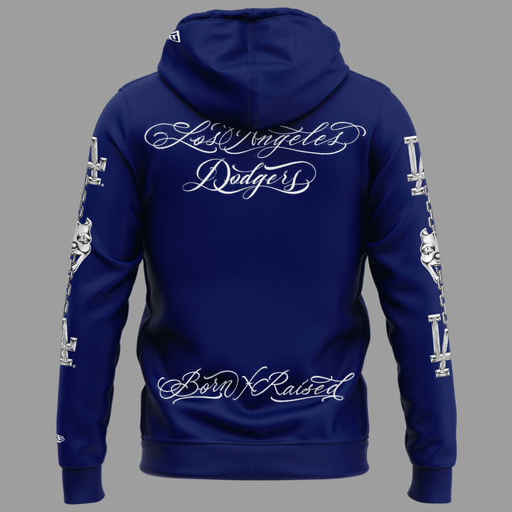 1.Exclusive Edition BORN X RAISED + DODGERS “FOREVER BLUE” Hoodie 2026