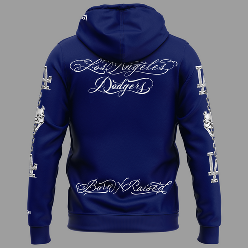 1.Exclusive Edition BORN X RAISED + DODGERS “FOREVER BLUE” Hoodie 2026