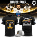 Pittsburgh Steelers 2026 Paris Game Graphic T-Shirt - Black