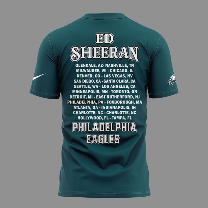 06. Limited Edition Ed Sheeran - Loop Tour 2026 x Philadelphia Eagles T-Shirt
