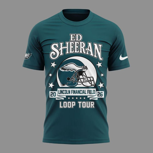 06. Limited Edition Ed Sheeran - Loop Tour 2026 x Philadelphia Eagles T-Shirt