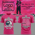 09. Pink Shirt Ed Sheeran - Loop Tour 2026 x Philadelphia Eagles T-Shirt
