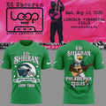12. Green Shirt Ed Sheeran - Loop Tour 2026 x Philadelphia Eagles T-Shirt