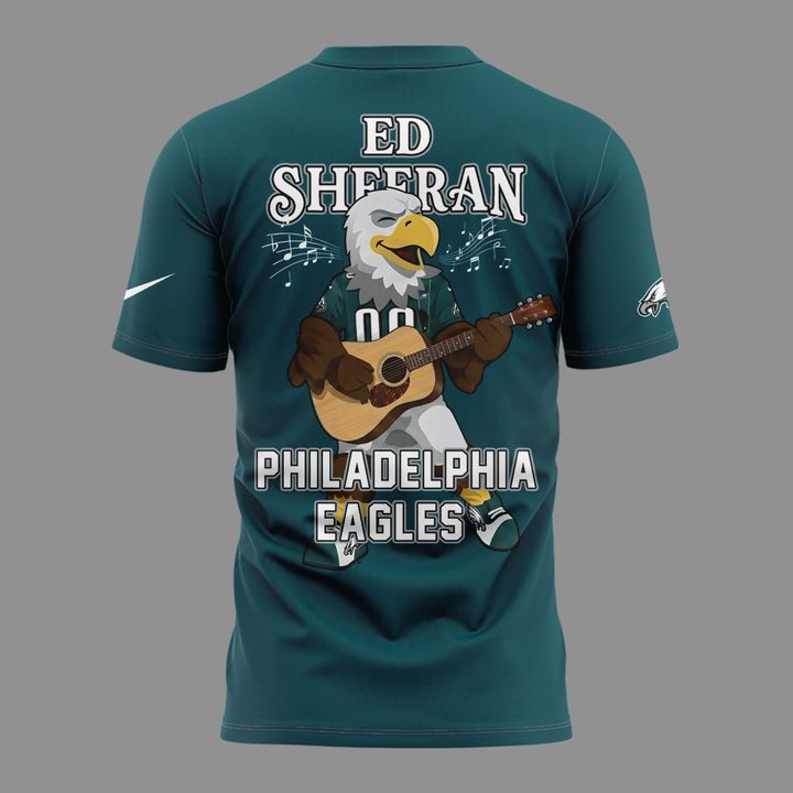 15. Special Ed Sheeran - Loop Tour 2026 x Philadelphia Eagles Mascots T-Shirt