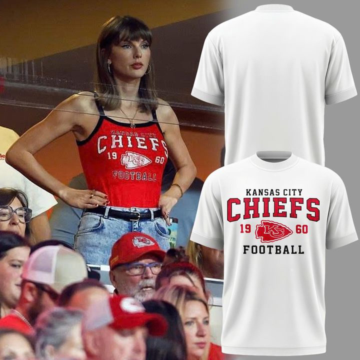2026 Taylor Swift x Kansas City Chiefs White T-Shirt