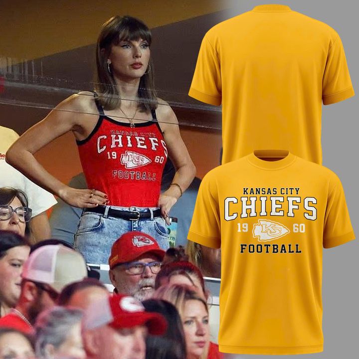 2026 Taylor Swift x Kansas City Chiefs Yellow T-Shirt