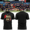 Boston Red Sox 2026 Postseason T-Shirt - Fall In October Plain Back Black Tee