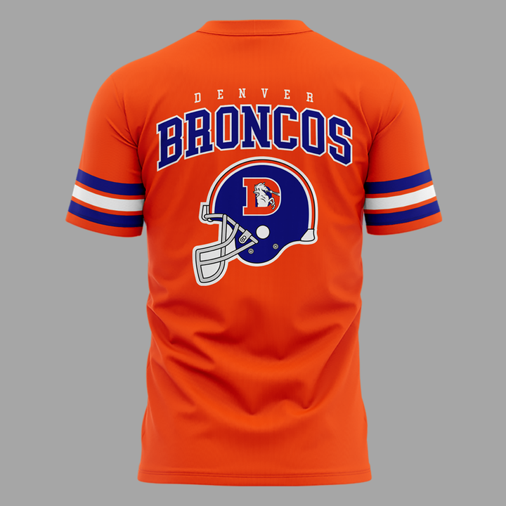 1.Exclusive Version Denver Broncos Throw Back Tshirt