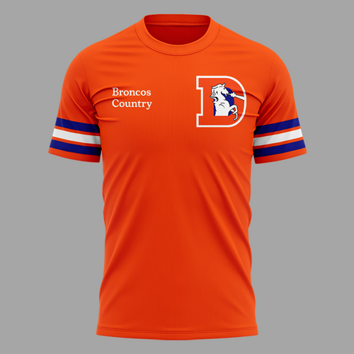 1.Exclusive Version Denver Broncos Throw Back Tshirt