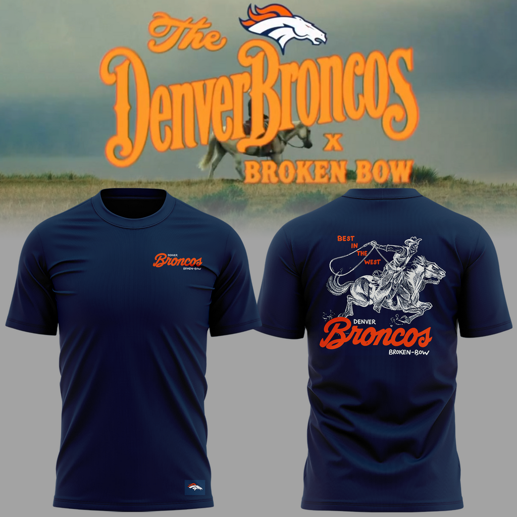 01.Limited edition Broken Bow x Denver Broncos 2026 T-shirt
