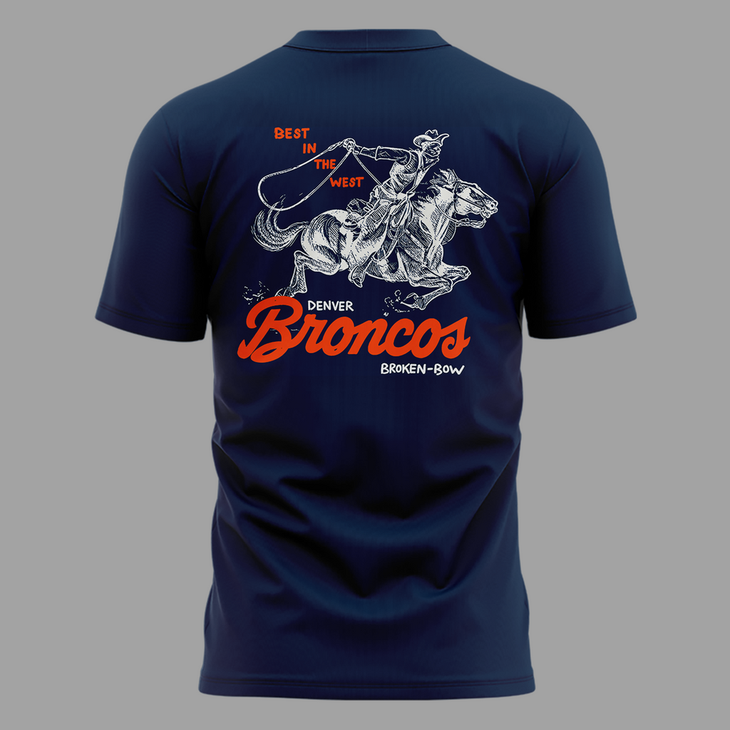 01.Limited edition Broken Bow x Denver Broncos 2026 T-shirt