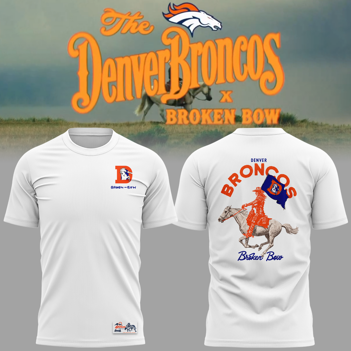 02.Limited edition Broken Bow x Denver Broncos 2026 T-shirt