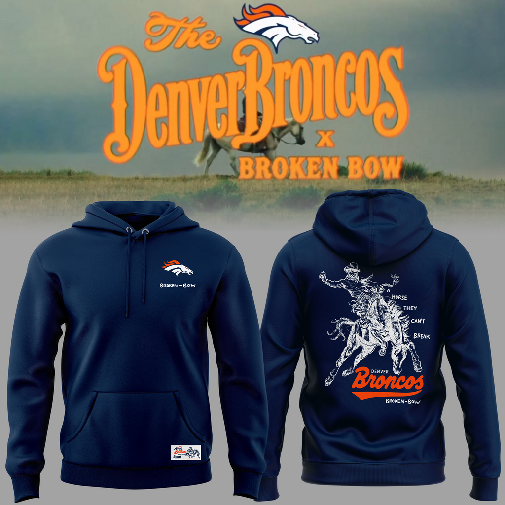 Limited edition Broken Bow x Denver Broncos 2026 Hoodie