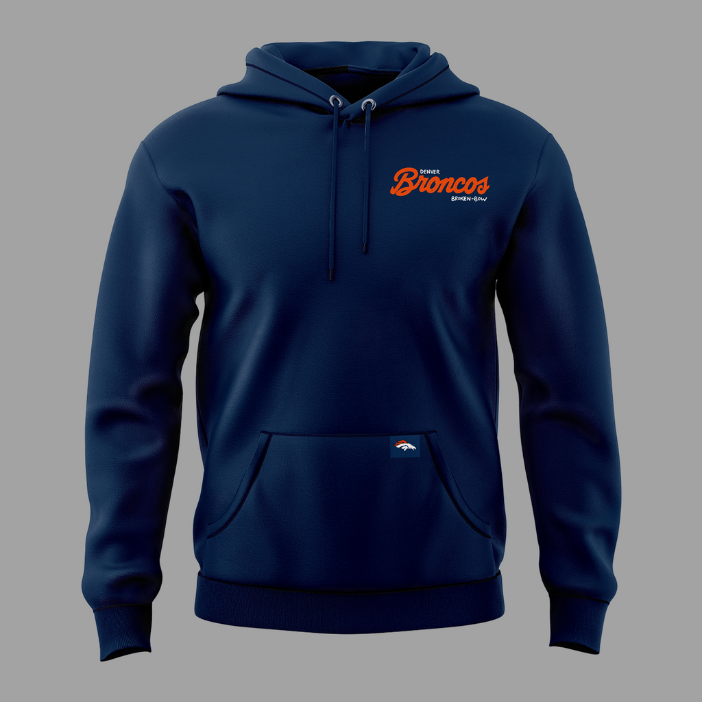 01.Limited edition Broken Bow x Denver Broncos 2026 Hoodie